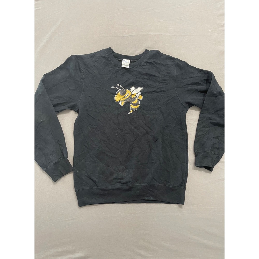 Port & Company Stevensville Hornets Sweatshirt Black Youth XL Mascot Graphic